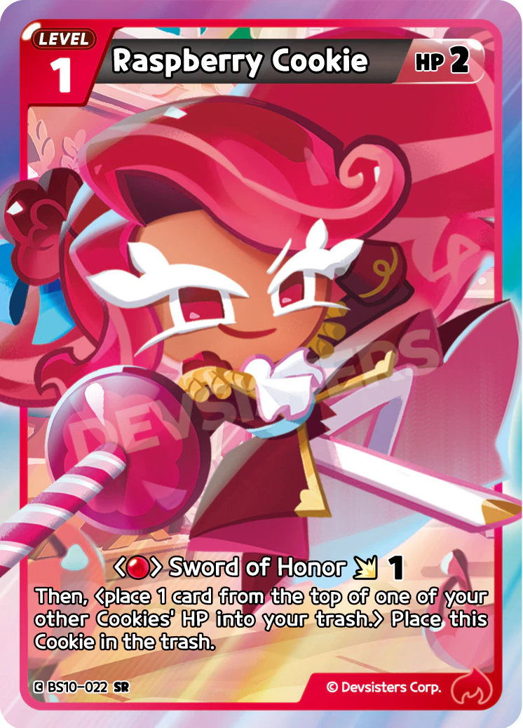 BS10-022 Raspberry Cookie [SR] Paradise of Passion and Sloth & Silence of Conviction