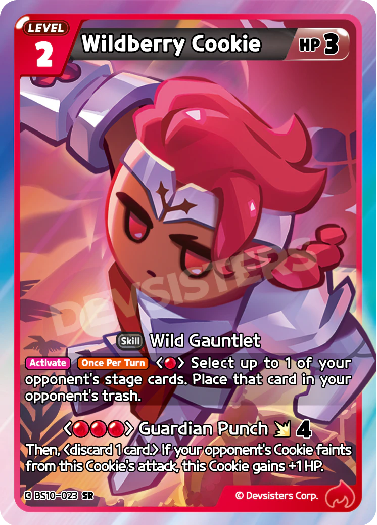 BS10-023 Wildberry Cookie [SR] Paradise of Passion and Sloth & Silence of Conviction