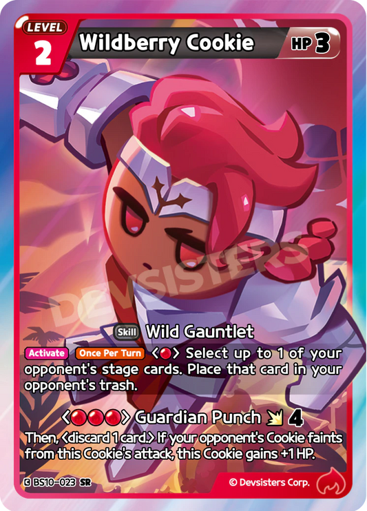 BS10-023 Wildberry Cookie [SR] Paradise of Passion and Sloth & Silence of Conviction