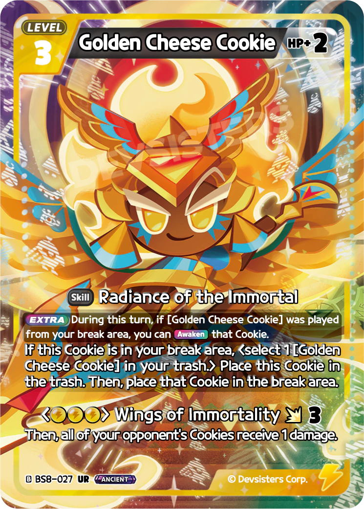BS8-027 Golden Cheese Cookie [UR] A Game of Truth and Deceit