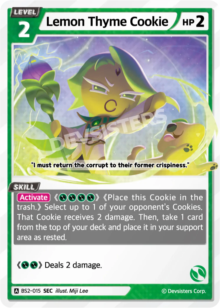 BS2-015 Lemon Thyme Cookie [SEC]
