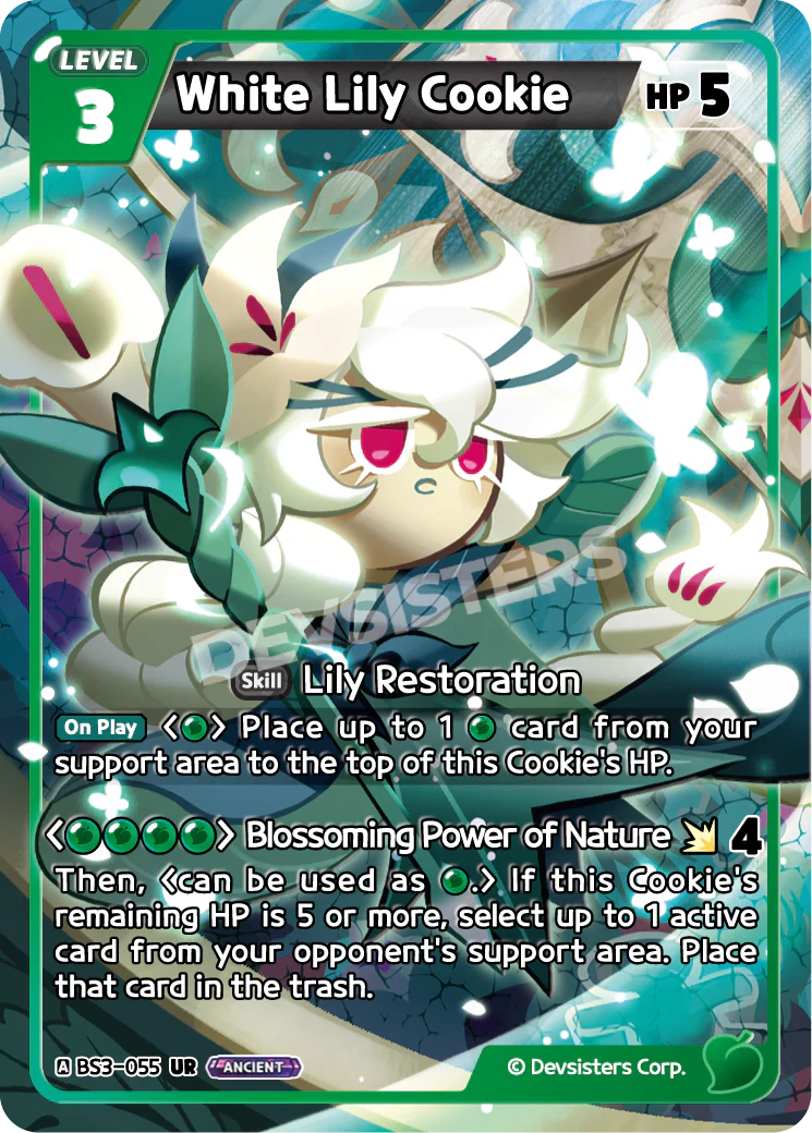 BS3-055 White Lily Cookie [UR]