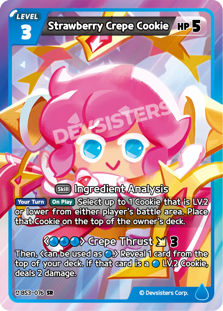 BS3-076 Strawberry Crepe Cookie [SR]