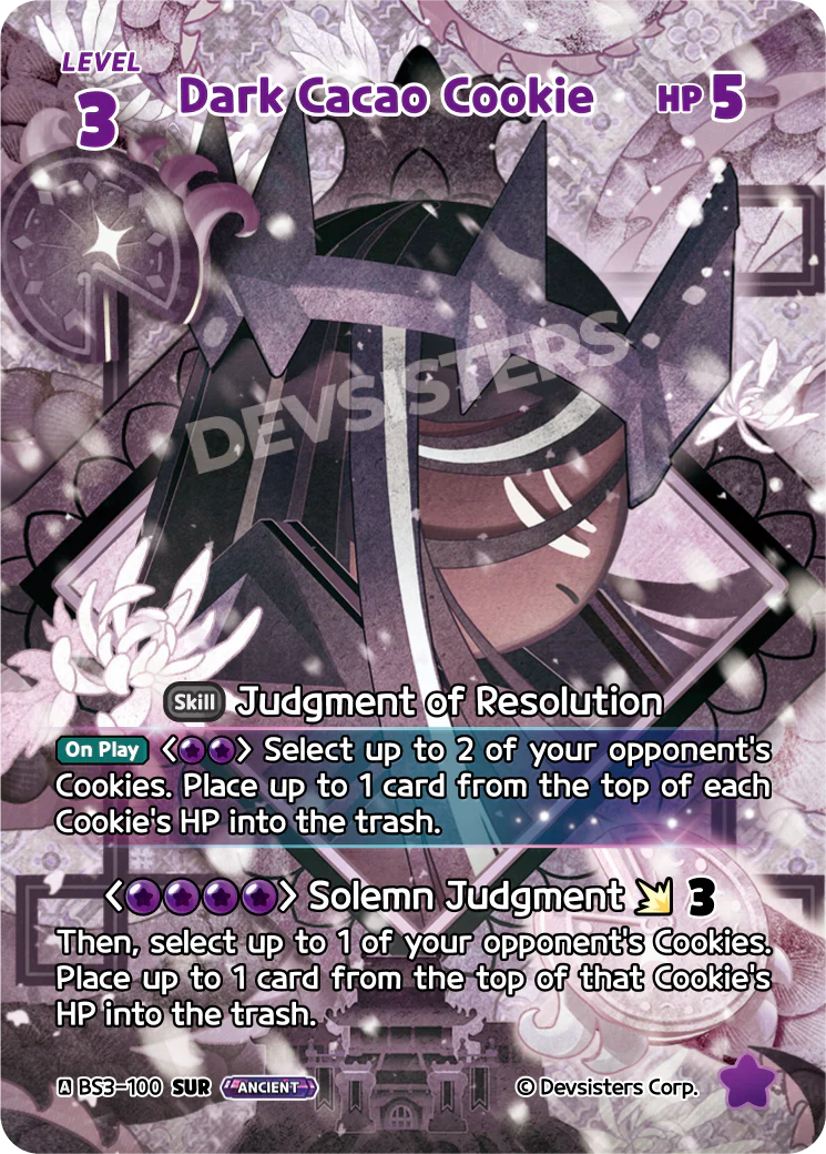 BS3-100 Dark Cacao Cookie [SUR]