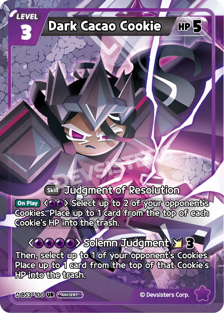 BS3-100 Dark Cacao Cookie [UR]