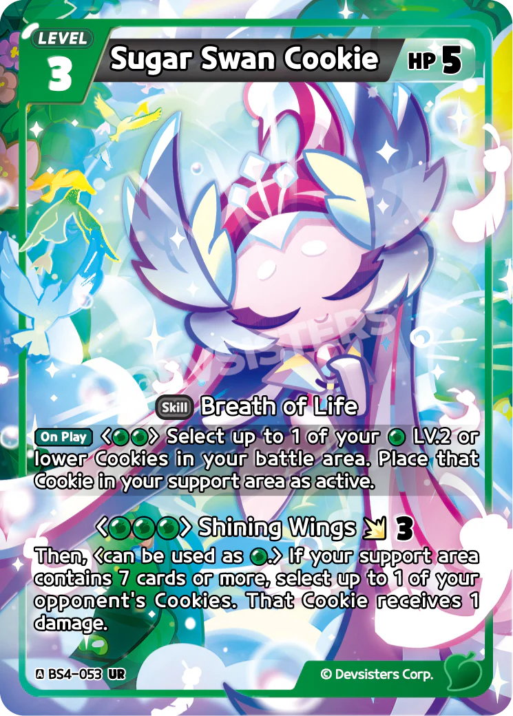 BS4-053 Sugar Swan Cookie [UR]