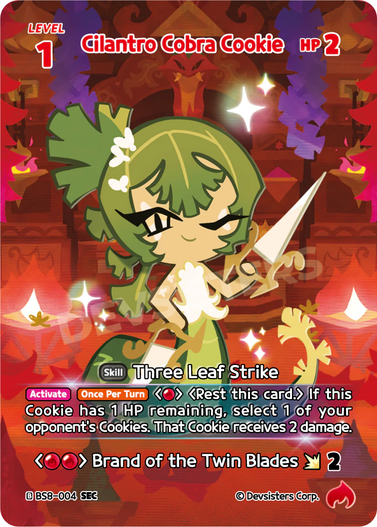 BS8-004 Cilantro Cobra Cookie [SEC] A Game of Truth and Deceit