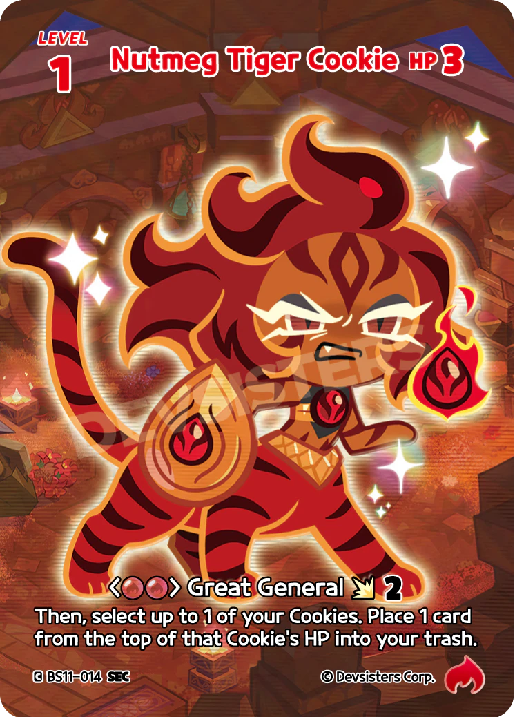 BS11-014 Nutmeg Tiger Cookie [SEC] The Dark Enchantress War