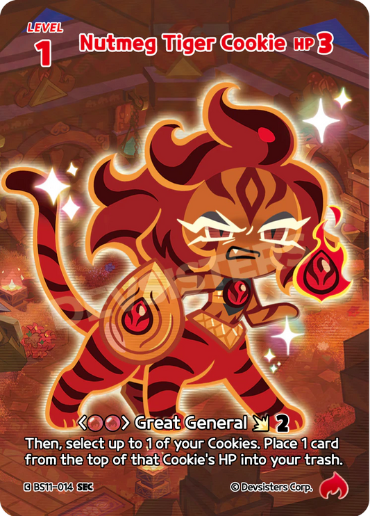 BS11-014 Nutmeg Tiger Cookie [SEC] The Dark Enchantress War