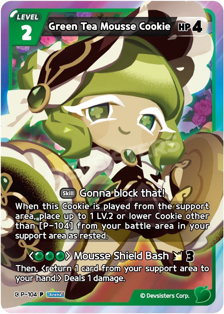 P-104 Green Tea Mousse Cookie [P] Power Arena Pack