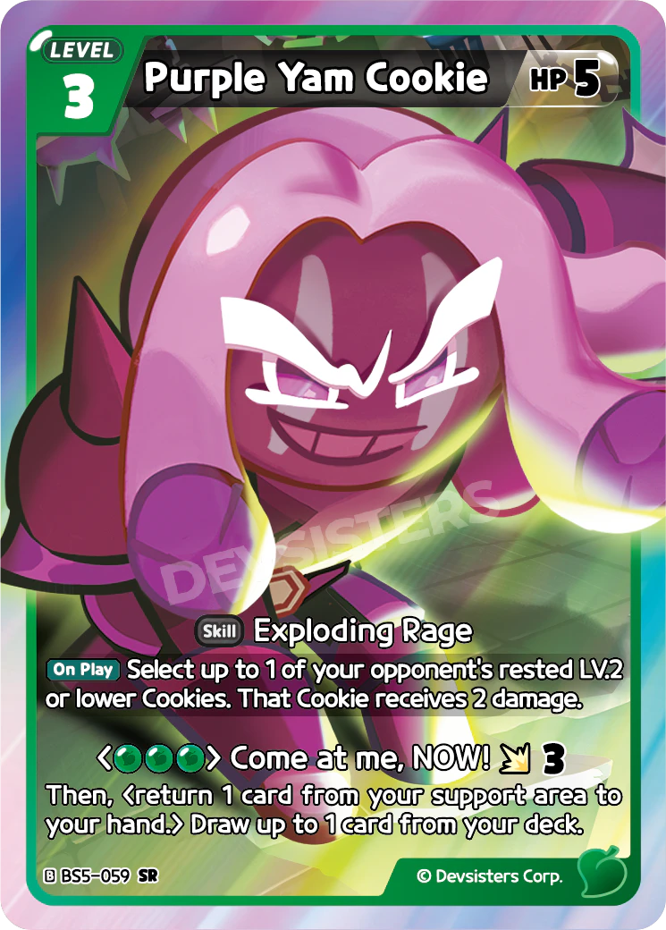 BS5-059 Purple Yam Cookie [SR] Operation Timeguard