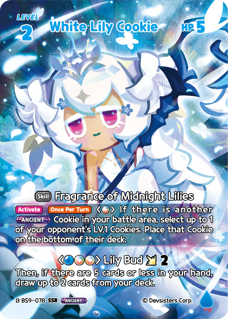 BS9-078 White Lily Cookie [SSR]