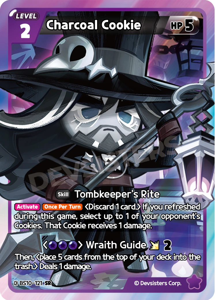 BS10-121 Charcoal Cookie [SR] Paradise of Passion and Sloth & Silence of Conviction