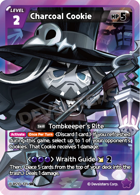 BS10-121 Charcoal Cookie [SR] Paradise of Passion and Sloth & Silence of Conviction
