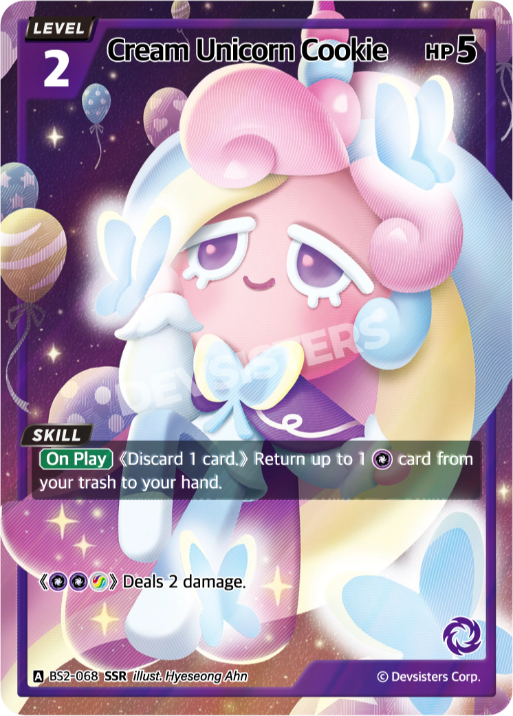 BS2-068 Cream Unicorn Cookie [SSR] Brave Beginning