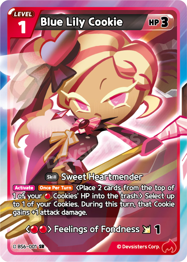 BS6-001 Blue Lily Cookie [SR] Operation Timeguard