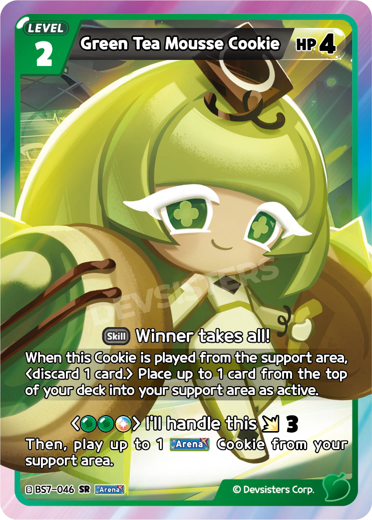 BS7-046 Green Tea Mousse Cookie [SR] Arena of Glory