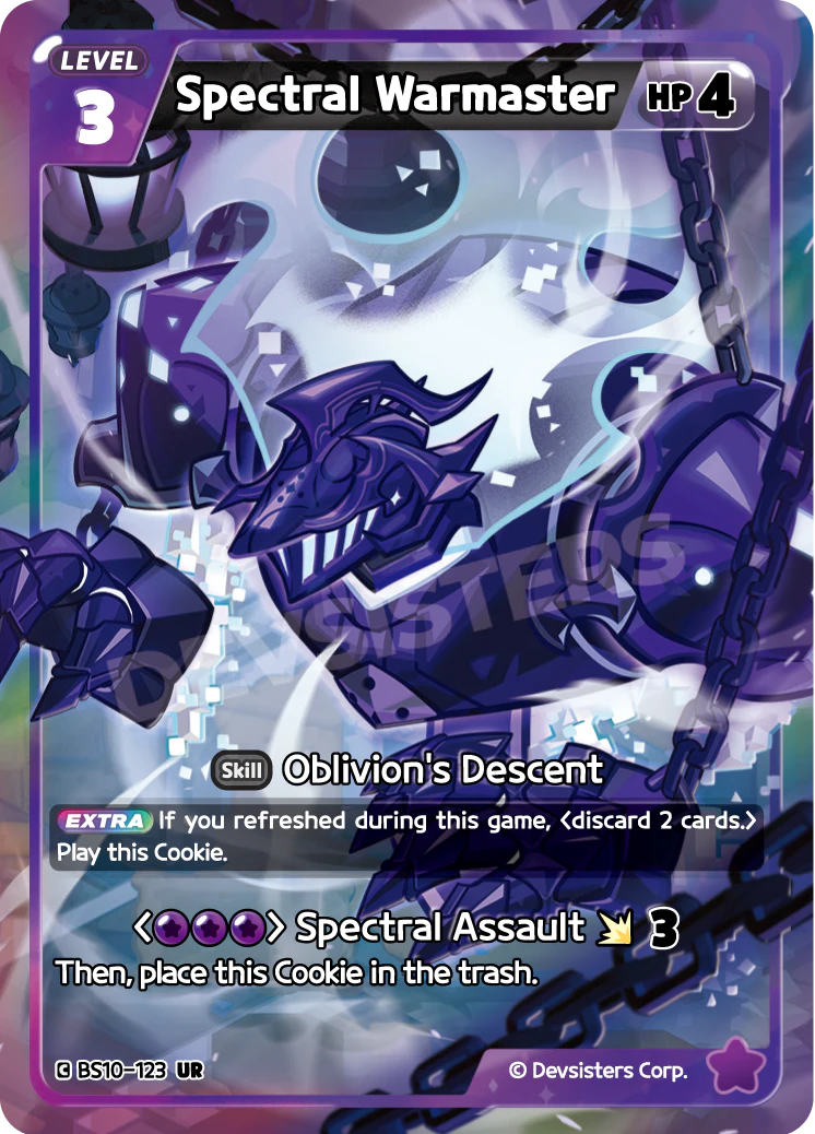 BS10-123 Spectral Warmaster [UR] Paradise of Passion and Sloth & Silence of Conviction