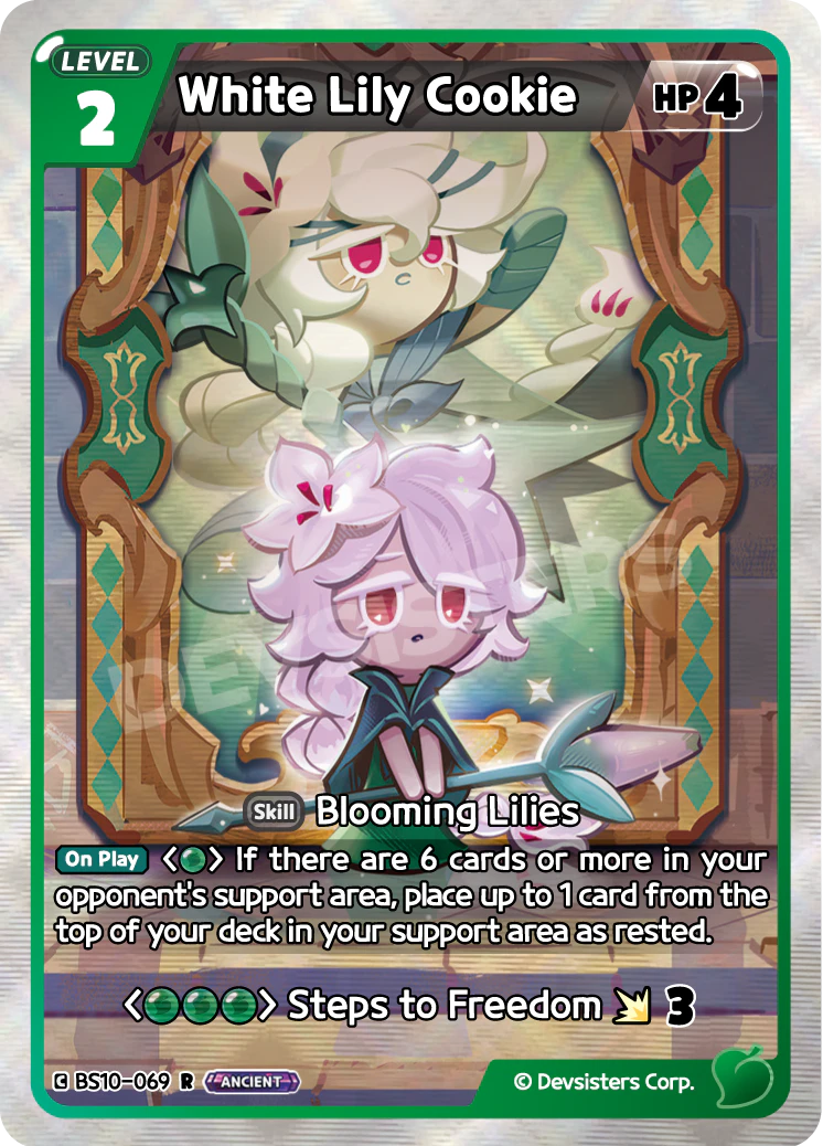 BS10-069 White Lily Cookie [R] Paradise of Passion and Sloth & Silence of Conviction