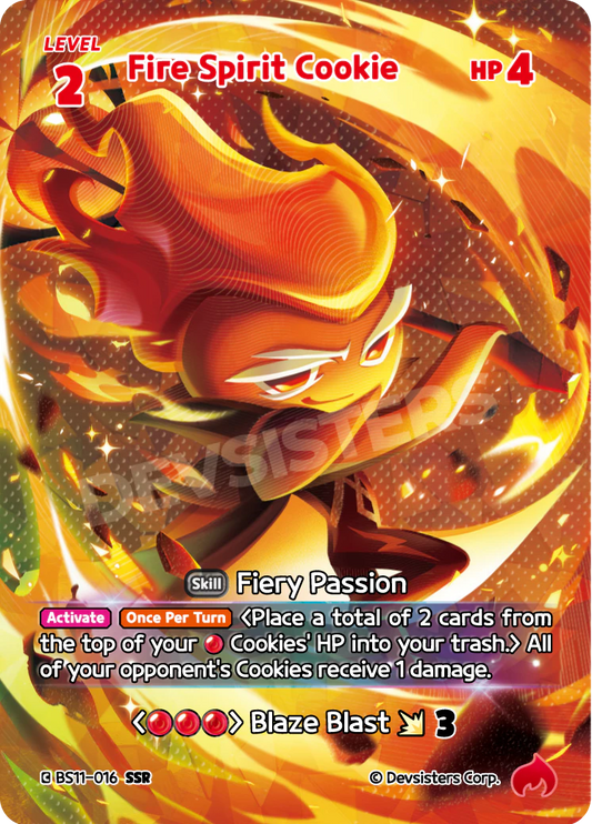 BS11-016 Fire Spirit Cookie [SSR] The Dark Enchantress War