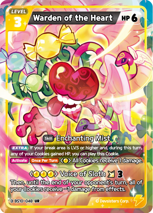 BS10-048 Warden of the Heart [UR] Paradise of Passion and Sloth & Silence of Conviction