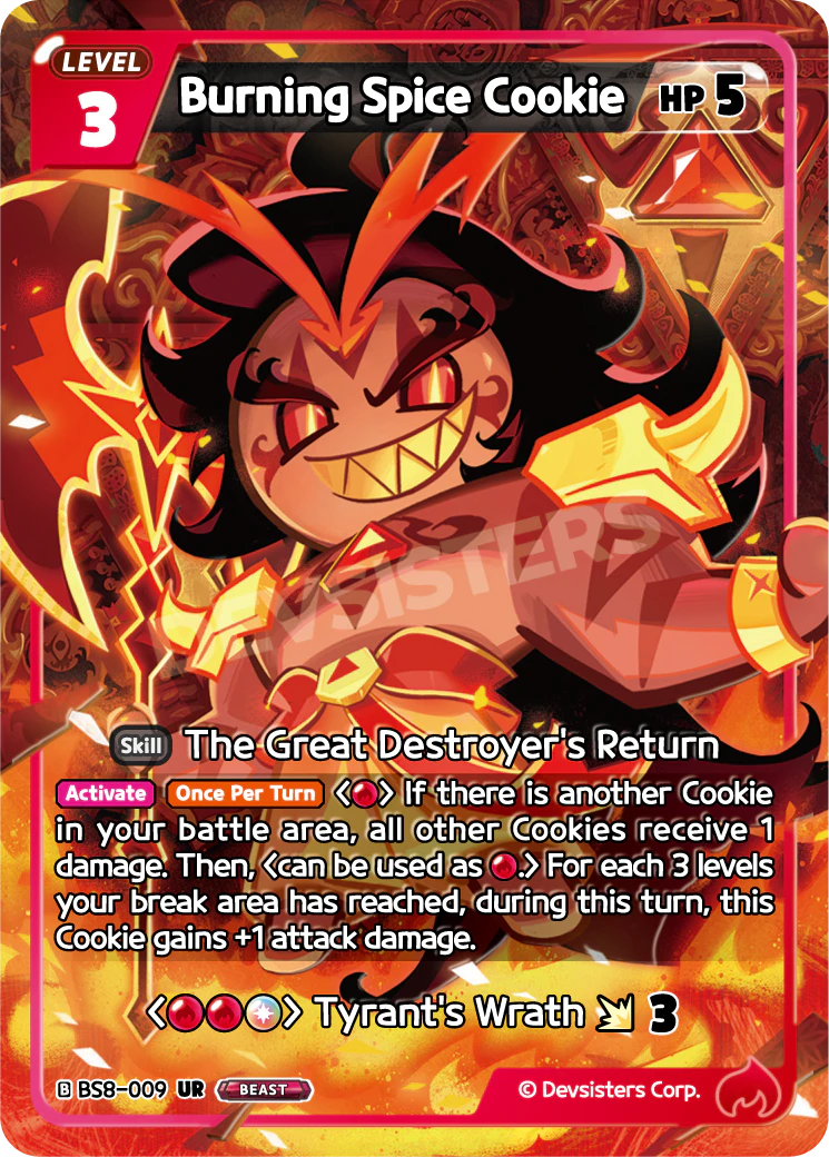 BS8-009 Burning Spice Cookie [UR] A Game of Truth and Deceit