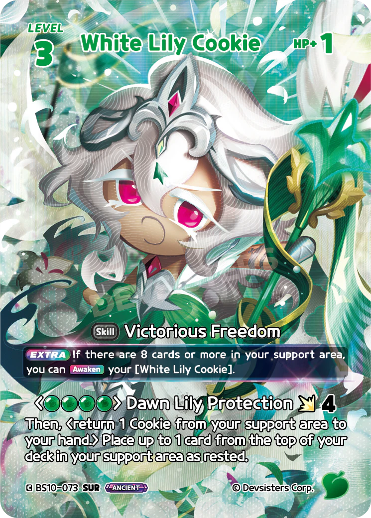 BS10-073 White Lily Cookie [SUR] Paradise of Passion and Sloth & Silence of Conviction