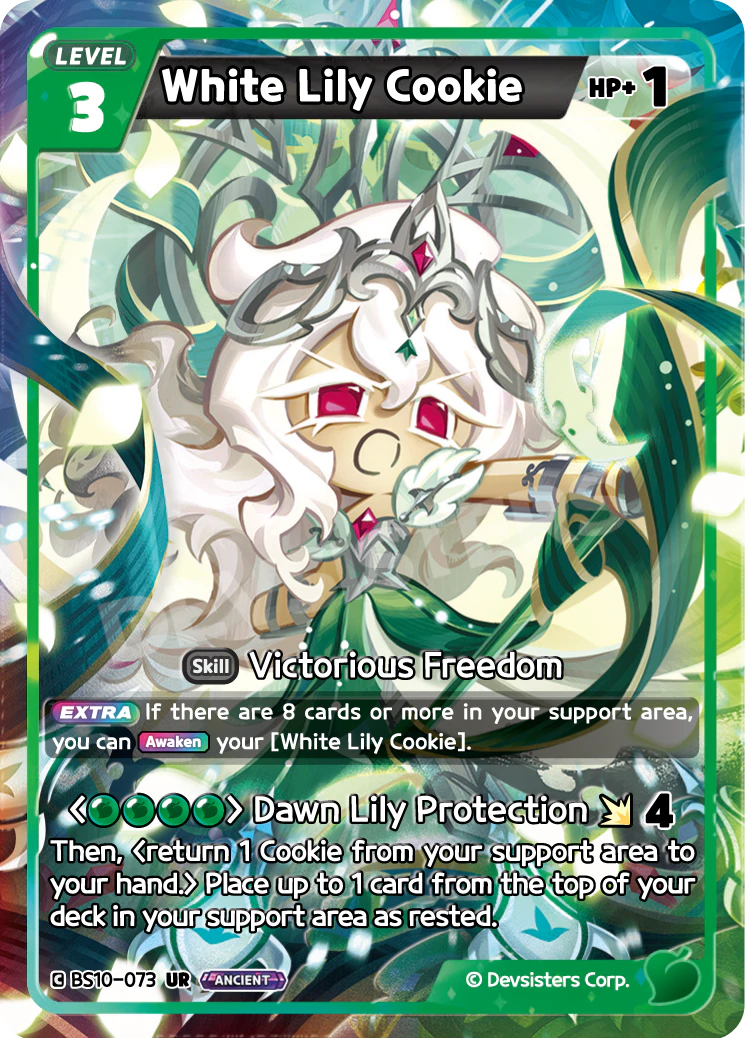 BS10-073 White Lily Cookie [UR] Paradise of Passion and Sloth & Silence of Conviction