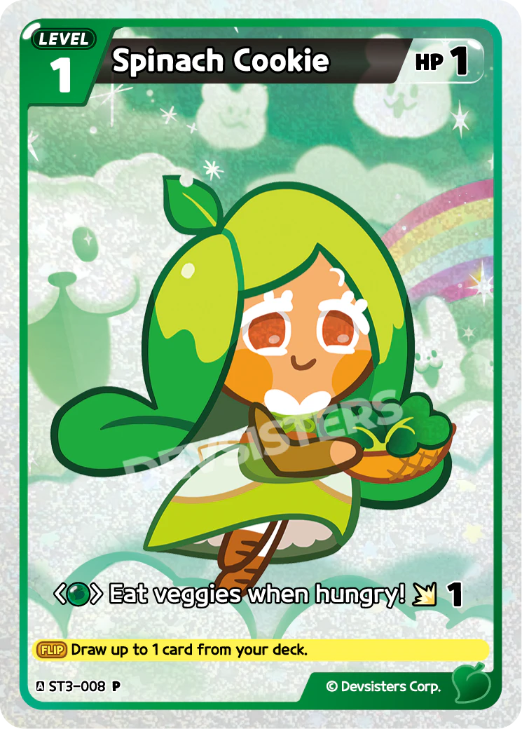 ST3-008 Spinach Cookie [P] Exclusive Promo